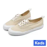 在飛比找蝦皮商城優惠-【Keds】CHAMIPON 復古率性帆布綁帶休閒鞋-燕麥色