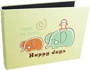 GOOHOCHY 1pc Elephant Pattern Album DIY Recording Life Book First Photo Album for Cute Photo Albums Picture Album Memory Book for Couples
