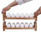 Fresh Egg Storage Display Wood Egg Tray for Fridge Supermarket Refrigerator