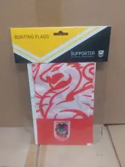 NRL St George Illawarra Dragons 150cm Bunting Flag Banner - Jersey Football New