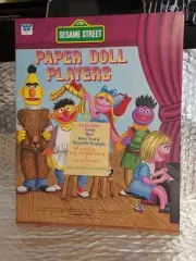 Vintage Whitman Paper Doll Book Sesame Street Play 1976 COMPLETE & UNCUT
