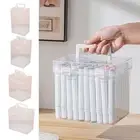 Multi-slot Marker Pen Organizer Plastic Desk Pen Holder Students