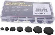 EXAOMBLE Versatile 170pcs Rubber Grommet Kit Wire and Cable Grommets Assortment for Wiring Automotive Set Sealed for Cable Routing