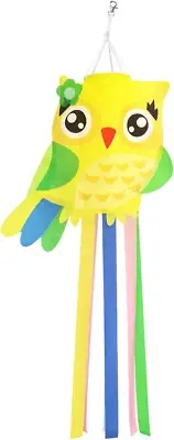 Owl Windsock - Perfect Decoration for Your Garden, Yard, or Patio - Durable and