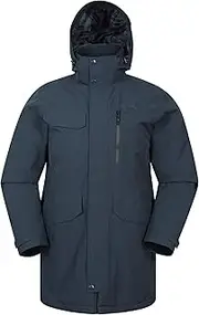 [Mountain Warehouse] Reid Mens Waterproof Lightweight Padded Jacket - Isotherm Coat with Lots Of Pockets - Spring Camping, Outdoors, Travelling & Hiking