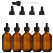 Amber GLASS DROPPER BOTTLES 10/15/30ml Drop Pipette Aromatherapy Eye Ear Juice
