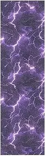 Amooorous Lightening Purple Nature Grip Tape for Skateboards with Design Waterproof Fusion Scooter Grip Tape Tear-Proof Cruiser Griptape 33×9 Inch