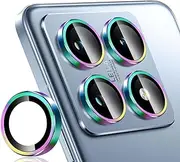 Camera Protection for Tempered Glass Camera Screen Protector for Xiaomi 14T Pro 5G, 1 Set Anti-Scratch 9H Hardness Lens Bubble-Free Screen Protector Tempered Glass Camera Protection Rainbow