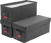 CD Storage Box - Perfect CD Case Storage Solution, Stackable CD Organizer with L