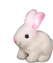 Realistic Bunny - Electronic Toy Bunny Simulated Rabbit Doll | Fun Interactive Plush Figures with Natural Movements, Jumping, Twitching Nose, Wiggling Ears
