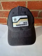 Vanderbilt University Commodores 1873 Black Patch Front Snapback Hat Cap NWOT