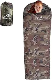 Camping Sleeping Bag, Winter Sleeping Bag with Compression Bag, Lightweight Thermal Nap Bag, Weatherproof Ultralight Sleeping Bag for Backpacking, Hiking, Camping, Outdoor Adventures