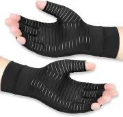 Vlela Copper Arthritis Compression Gloves Women Men Relieve Hand Pain Swellin...