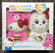 Hello Kitty And Friends X Care Bears Cheer Bear Collectible Plush 2 Pack￼