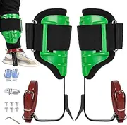 Qzdtue Tree Spikes Climbing Gear Ergonomic, Height-Adjustable Climbing Spikes, 40.5-48 cm/15.94-18.9 inches Adjustable Removable and Washable Clamber Kit for Gardening, Fruit Picking
