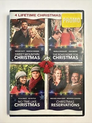 4 Lifetime Christmas Movies (2-Disc DVD Set) Megan Hilty Melissa Joan Hart NEW