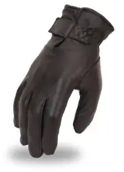 First Classics Men's Thermal Lined Leather Gloves Hook Loop Wrist Strap FI110GL
