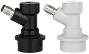 1/4 Inch Ball Lock Corny Keg Separates MFL Beer Keg Disconnect Set with Swivel Liquid Barbed Wire