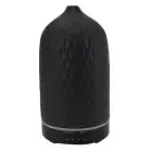 (Black EU Plug)Essential Oil Diffuser Humidifier Ceramic Rhomboid