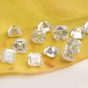 2Ct Asscher Cut Diamond White Color Natural D Grade VVS1 + 1 Free Gift