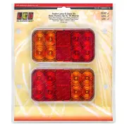 LED Autolamps Stop Tail Indicator Reflector Licence Light 10m Cable 2 Blister