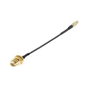 MMCX Male to SMA Female Bulkhead RF Adapter Connector 4inch RF1.37 Pigtail Cable