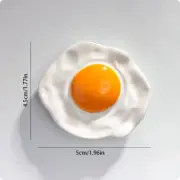 Simulation Food Fridge Magnets Refrigerator Magnetic Stickers Resin Omelets