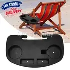 Clip On Side Table Tray Cup Holder For Sun Lounger/Camping Chair Outdoor AU