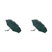 2x Clifton UPF50+ Mini Maxi Womens Folding Wind Resistant Umbrella Bottle Green