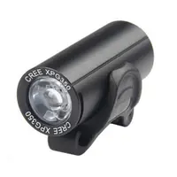 在飛比找PChome24h購物優惠-鋁合金USB充電式/自行車前燈-黑色