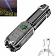 Camping Gear for Kids USB Flashlight, Rechargeable Pattern Outdoor Camping Flashlight Flashlight