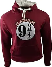 [GWCC] Licensed Unisex Harry Potter Platform 9 3/4 Applique Embroidery with sleeve print Hoodie Hooded Sweatshirt