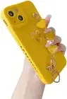 for iPhone 7/8 Plus Case, Cute Love Heart Wrist Strap Chain Bracelet Soft Compat