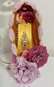 Loves First Blush - Beautiful, one of a kind hand decorated pointe shoe.