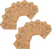 UTHCLO 1 Set Thank You Present Box Tags Decorative Hanging Tags for Weddings Parties Anniversaries Decor Easy to Use Carry