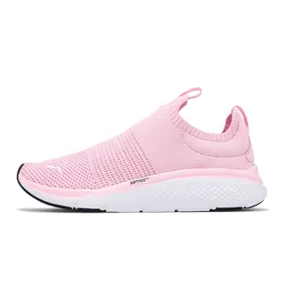 Puma 慢跑鞋 Softride Pro Echo Slip-On 粉紅 針織襪套 女鞋 【ACS】 37869109