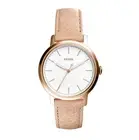 Fossil WOMENS NEELY THREE HAND SAND LEATHER WATCH WHITE DIAL ES4185 Watch
