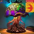 Mushroom Desk Lamp Energy Saving Resin Atmosphere Table Lamps for Hotel Cafe Bar