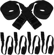 iplusmile 6pcs Buckle Straps Adjustable Tie Down Strap Small Ratchet Straps Cargo Lashing Strap Adjustable Straps Quick Release Buckle Strap Packing Straps Cinch Strap Nylon Black