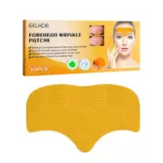 10 Pieces Silicone Wrinkle Patches for Forehead Hydrolyzed Collagen Makeup Remover Skin Lifting Reduction of Fine Lines Facial Care 10pcs-Box