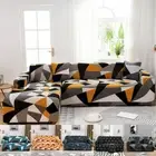 Geometric Elastic Sofa Cover Couch Cover Sectional Chaise Longue Sofa Buy 2 Pcs