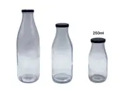 bulk 48 250ml Glass Milk Bottle