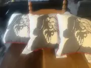 Santa Clause Pillow SET OF 3 THROW PILLOWS NEW CHRISTMAS HOLIDAY DECOR FAST SHIP