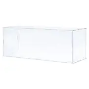 Acrylic Display Case Plastic Cube Storage Box Transparent Showcase 41x16x15.5cm