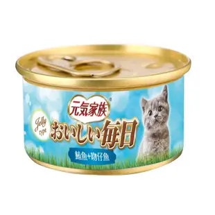 元氣家族 元氣家族 金缶 貓罐頭 紅肉罐 貓罐頭 80g【培菓寵物】