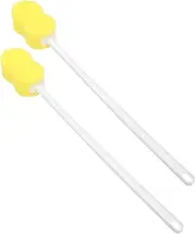 2pcs Long Handle Shower Sponges Body Scrubber Brush Exfoliating Bath Sponge for Back Cleaning