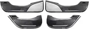 Rynplex, for Tesla, Model 3 2019-2022 Model Y 2021 2022 Car Door Anti Kick Pad ABS ABS Carbon Fiber Pattern Anti-Dirty Car Stickers Car Door Kick Mat(Black Model 3 2019-2021)