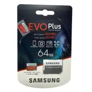 Samsung EVO Plus 64GB Micro SDHC Flash Memory Card 100MB/S - NEW !!!