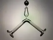 Tricep Pushdown Attachment Bar Hard Chrome to Functional Trainer or Cable Machin