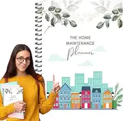 Home Maintenance Planner - Monthly Home Improvement Book,Clear Table Design, Household Upgrade Record Keeper For Pipeline Inspection Appliance Care